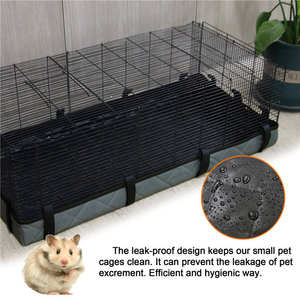 SinSky toptan su geçirmez gine domuz kafesi alt astar kir geçirmez kolay temiz gine domuz kafesi astar için kafes düğmesi - Product Image 4