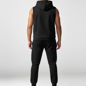 Sudadera con Capucha Personalizada para Mujer, Diseño Sólido, Chaleco sin Mangas, Abertura Lateral, Bolsillo, Invierno, Tinte Liso, Ajuste Holgado - Product Image 2