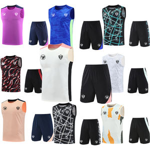 Voetbal trainingshesjes vesten hitteprint logo nummer op maat volwassenen kinderen voetbal training ademend op maat gemaakt voetbal - Product Image 5