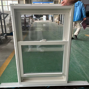 Nhà tiền chế uPVC đôi treo cửa sổ với mặt bích trắng Vinyl Đôi Treo Cửa Sổ Sash - Product Image 1