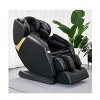 Nouveau design, fauteuil de massage Shiatsu de luxe pour usage domestique, zéro gravité, cuir PU, couverture complète du corps, double rouleau, contrôle de la minuterie
