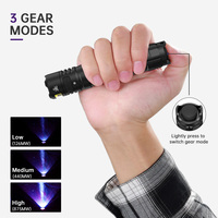 Lampe torche UV portable Sofirn SF16 rechargeable 18650 avec interrupteur arrière pour la détection