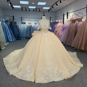 Robe de bal longue pour Quinceañera Dy6848, avec corsage et jupe <span class=keywords><strong>en</strong></span> dentelle, pour filles de 15 ans, idéale pour les fêtes de bal et les anniversaires, Jancember - Product Image 4
