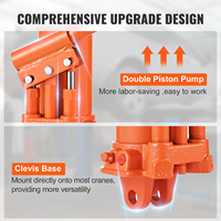 Cric hydraulique manuel à bras de 5 tonnes à course longue, vérin de levage de moteur en acier à piston unique