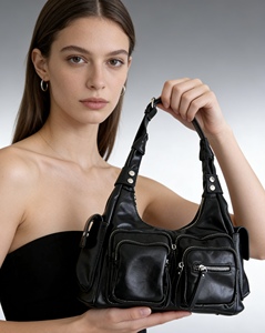 Tas Hobo Fungsional Multi-Saku Terbaru <span class=keywords><strong>2026</strong></span> Tas Selempang Kulit Wanita Model Tote - Product Image 6
