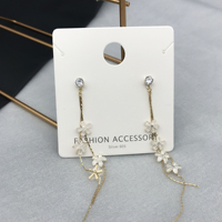 Lot de 50 cartes d'exposition de boucles d'oreilles, en papier Kraft, avec logo personnalisé, de haute qualité