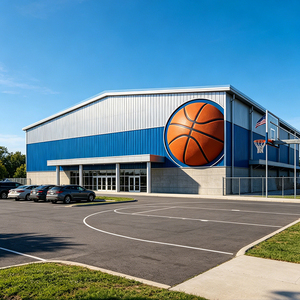 Structure en acier préfabriquée pour centre d'entraînement sportif, bâtiment polyvalent haute résistance, fournisseur de charpentes - Product Image 1