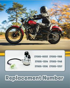 สวิตช์กุญแจสตาร์ทพร้อมกุญแจ ใช้ได้กับ <span class=keywords><strong>Kawasaki</strong></span> <span class=keywords><strong>Vulcan</strong></span> <span class=keywords><strong>400</strong></span> 500 800 900 |   ใช้ได้กับ EN400 EN500 VN400 VN800 VN900, คลาสสิค 27005-0032 - Product Image 5