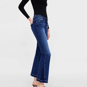 Bonne qualité design de mode récolte mini coupe femmes jeans - Product Image 1
