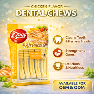 Premium Chicken Beef Milk Flavor Dental Chews for Pets | High Protein Grain-Free <b>Oral</b> <b>Care</b> Treats - Product Image 3