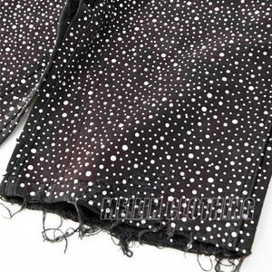 Pantalones Cortos Bermuda de Diseño Personalizado para Hombre, Jeans con Cristales y Pedrería, Jeans con Dobladillo sin Rematar, Pantalones Cortos de Mezclilla para Hombre - Product Image 6