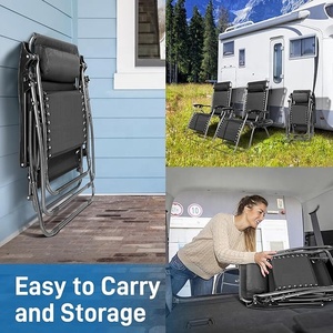 Silla Reclinable de Gravedad Cero Ajustable para Exteriores, Moderna, Plegable, Resistente a los Rayos UV, Ecológica, para Playa <span class=keywords><strong>y</strong></span> Piscina - Product Image 5