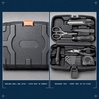 Ensemble d'outils de réparation ménagers 9 pièces, kit d'outils à main universels, boîte en acier au carbone, personnalisable OEM