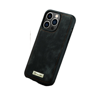<span class=keywords><strong>CaseMe</strong></span> coque en cuir lisse rétro pour <span class=keywords><strong>iPhone</strong></span> 14 Pro Max intérieur doux Ultra mince noir mat coque arrière pour <span class=keywords><strong>iPhone</strong></span> 14 11 7 8 <span class=keywords><strong>SE</strong></span> - Product Image 1
