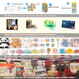 Machine de jeu mini-grue à capsules ODM/OEM personnalisable, style artistique japonais, transparente, mignonne, pour capsules d'anime, fonctionnant à pièces/billets - Product Image 3