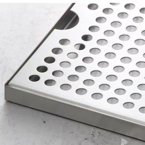 Accesorios para cafeterías Bandeja de goteo de cerveza, Bandeja de barra de bebidas con drenaje Bandeja de acero inoxidable Club <span class=keywords><strong>bar</strong></span> <span class=keywords><strong>Restaurante</strong></span> 30x17,5x1,5 cm - Product Image 2