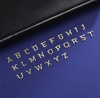 5 pièces/paquet Mini a à Z 26 Alphabet breloques en acier inoxydable pendentif lettre initiale pendentif collier Bracelet cheville bijoux à bricoler soi-même