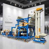 Nettoyeur de graines combiné, machine de traitement automatique des graines, machine de nettoyage de céréales professionnelle, usine de nettoyage de graines industrielle