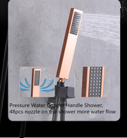 Pomme de douche carrée de 10 pouces, douchette à main, ensemble Valve, système de douche de pluie d'hôtel, livraison gratuite