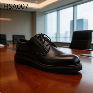 รองเท้าหนังผู้ชายแบบผูกเชือกสีดำ/ขาว รุ่นยอดนิยมในตลาดไนจีเรีย ZYF เหมาะสำหรับการประชุมลูกค้า  หนังมัน/หนังด้าน รุ่น HSA074 - Product Image 4