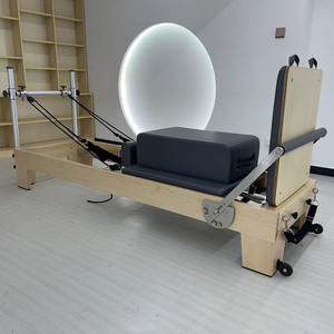 Studio y Personal Aluminio Pilates Reformer Incluye Sentado Box Extender Correas <span class=keywords><strong>de</strong></span> bucle doble - Product Image 5