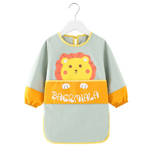 Vêtements de protection à manches longues pour enfants manger bavoir imperméable maternelle peinture Smock robe de dressage inversée pour l'<span class=keywords><strong>art</strong></span> - Product Image 1