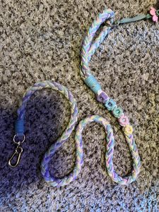 Correa de perro de cuerda de Venta caliente correas de cuerda de algodón trenzadas hechas a mano con cierre de Metal resistente correa de perro bonita ajustable - Product Image 6