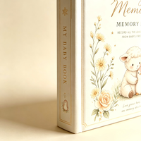 Livre de souvenirs pour bébé de sa première année, journal personnalisé pour bébé, album de souvenirs pour nouveau-né, livre d'enregistrement photo