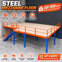 Plancher de mezzanine en acier sur mesure à haute capacité de charge pour l'extension de stockage d'usine de fabrication