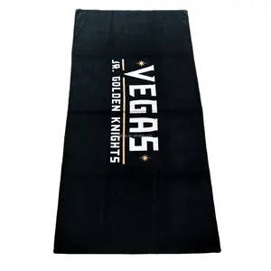 High Quality 100% Cotton Beach Towels Velour Custom Design Reactive Printed Oversized Logo Beach Towel