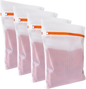 Kantong Cuci Pakaian Berbahan Jaring dengan Resleting untuk Mencuci Blus, BH, Stoking, Pakaian Dalam, Lingerie, Mesin Cuci - Product Image 1