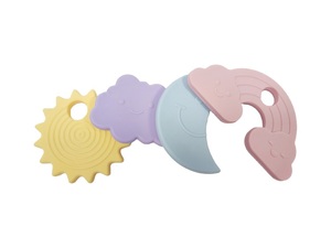 Juguete de bebé de silicona de grado alimenticio 100%-Juego de mordedor y apilamiento de estrellas no tóxicas para juego sensorial - Product Image 5