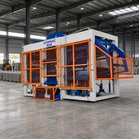 Machine de fabrication de briques emboîtables entièrement automatique pour briques creuses et pleines en cendres volantes avec système de vibration hydraulique PLC QT15-15S
