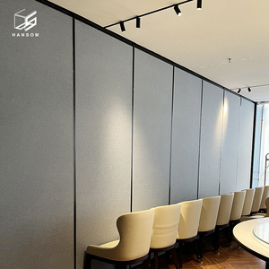 Partición plegable de pared móvil de pista de aluminio personalizada Pared deslizante de madera Mdf insonorizada para hotel - Product Image 4