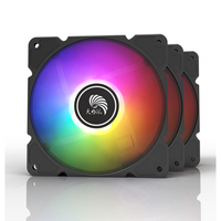 Kit de ventilateurs de refroidissement RVB 3 en 1 pour boîtier de PC avec lumières LED RVB Ventilateur de refroidissement CPU 120mm Ventilateur de refroidissement RVB avec contrôleur