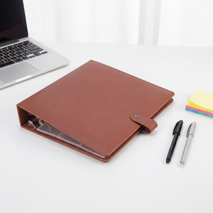 A4-map met <span class=keywords><strong>3</strong></span> ringen, van kunstleer, navulbaar, portfolio-documentenmap voor kantoor, school & zakelijke geschenken - Product Image 1