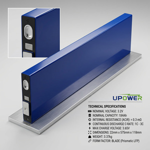 Cellule de batterie prismatique ULi Super Capacité 3.2V 184Ah pour système de stockage d'énergie solaire et climatisation - Product Image 3