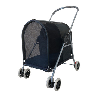 Bán Buôn Tùy Chỉnh Xách Tay Gấp Thân Thiện Với Môi Oxford Nylon Vật Nuôi Xe Đẩy Ngoài Trời Chó/Mèo Giỏ Hàng Nhỏ Buggy Du Lịch Dây Kéo Đóng Cửa - Product Image 6