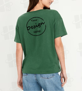 <span class=keywords><strong>Camisetas</strong></span> de Cuello Redondo o Cuello V para <span class=keywords><strong>Mujer</strong></span> de Verano al Por Mayor, de Algodón 100% de 240 GSM, Estampado Básico Personalizado, Lisas y de Talla Grande - Product Image 3