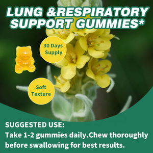 Gomitas de Verbasco al por Mayor OEM, Suplementos Herbales de Marca Privada, Apoyo Inmunológico, Limpieza Respiratoria Pulmonar, Gomitas de Verbasco para los Pulmones - Product Image 6