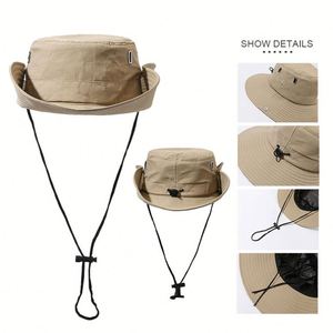 Chapeaux de pêcheur imperméables personnalisés, design pliable portable, chapeaux de pêcheur décontractés d'extérieur à séchage rapide, pare-soleil avec logo - Product Image 3