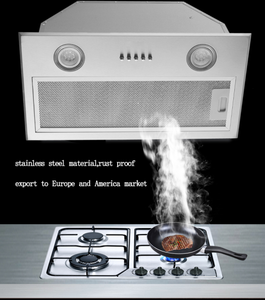 Construit en acier inoxydable 60cm cuisinière <span class=keywords><strong>hotte</strong></span> famille appartement hôtel île ouverte cuisine extracteur plafond dissimulé cheminée - Product Image 5