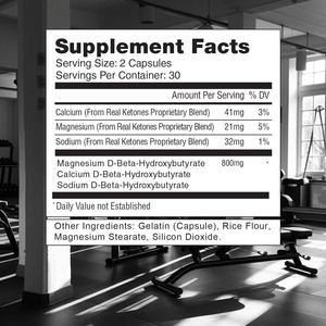 Cápsulas de Cetonas de Marca Privada con Calcio y Magnesio D, Soporte Nutricional para un Metabolismo Saludable, Cápsulas de Calcio - Product Image 2