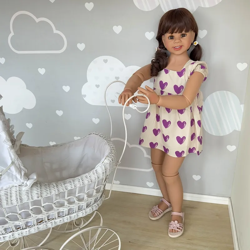 NPK – poupée originale de 120CM Reborn, bébé fille princesse de 5 à 6 ans, modèle de robe de bébé