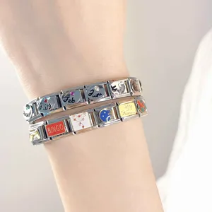 Hapiship 2024 Thời Trang Trò Chơi Mặt Trăng <span class=keywords><strong>Bingo</strong></span> Công Chúa Trái Tim Quyến Rũ Liên Kết Phù Hợp Với 9Mm Vòng Đeo Tay Thép Không Gỉ Làm Tự Làm Đồ Trang Sức DJ717-D - Product Image 3