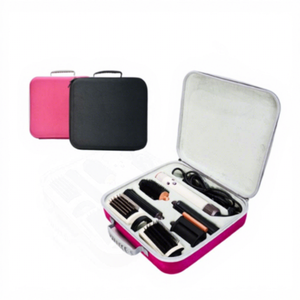 Étui de rangement rigide en EVA pour fer à boucler, trousse de maquillage avec fermeture éclair, utilisation portable pour le modèle PWC26041703 Noir/ - Product Image 6