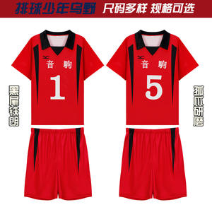 Costume de cosplay Anime Haikyuu, T-shirt 3D Hinata Shoyo, Hauts de volley-ball du lycée <span class=keywords><strong>Karasuno</strong></span>, Sweat-shirt Kageyama Tobio pour adolescents - Product Image 4