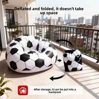 Canapé gonflable sphérique minimaliste moderne transfrontalier pour football/basketball, best-seller, chaise longue pliable paresseuse