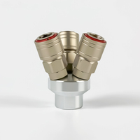 Connecteur rapide de type C à trois voies de type japonais, connecteur rapide pour tuyau d'air, accessoires de pompe à air pour compresseur d'air, vannes