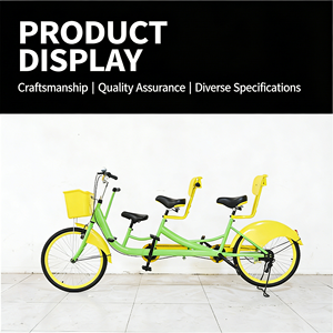 Vélo <span class=keywords><strong>tandem</strong></span> de haute qualité en gros, vélo à <span class=keywords><strong>trois</strong></span> <span class=keywords><strong>places</strong></span> réglable pour les loisirs en plein air, les promenades dans les parcs, la location, la famille - Product Image 4